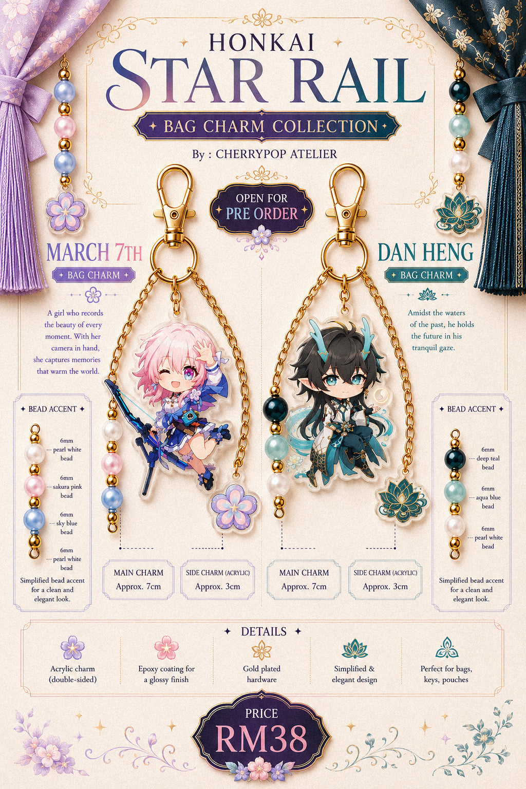 Honkai Star Rail Bag Charm • Limited Drop