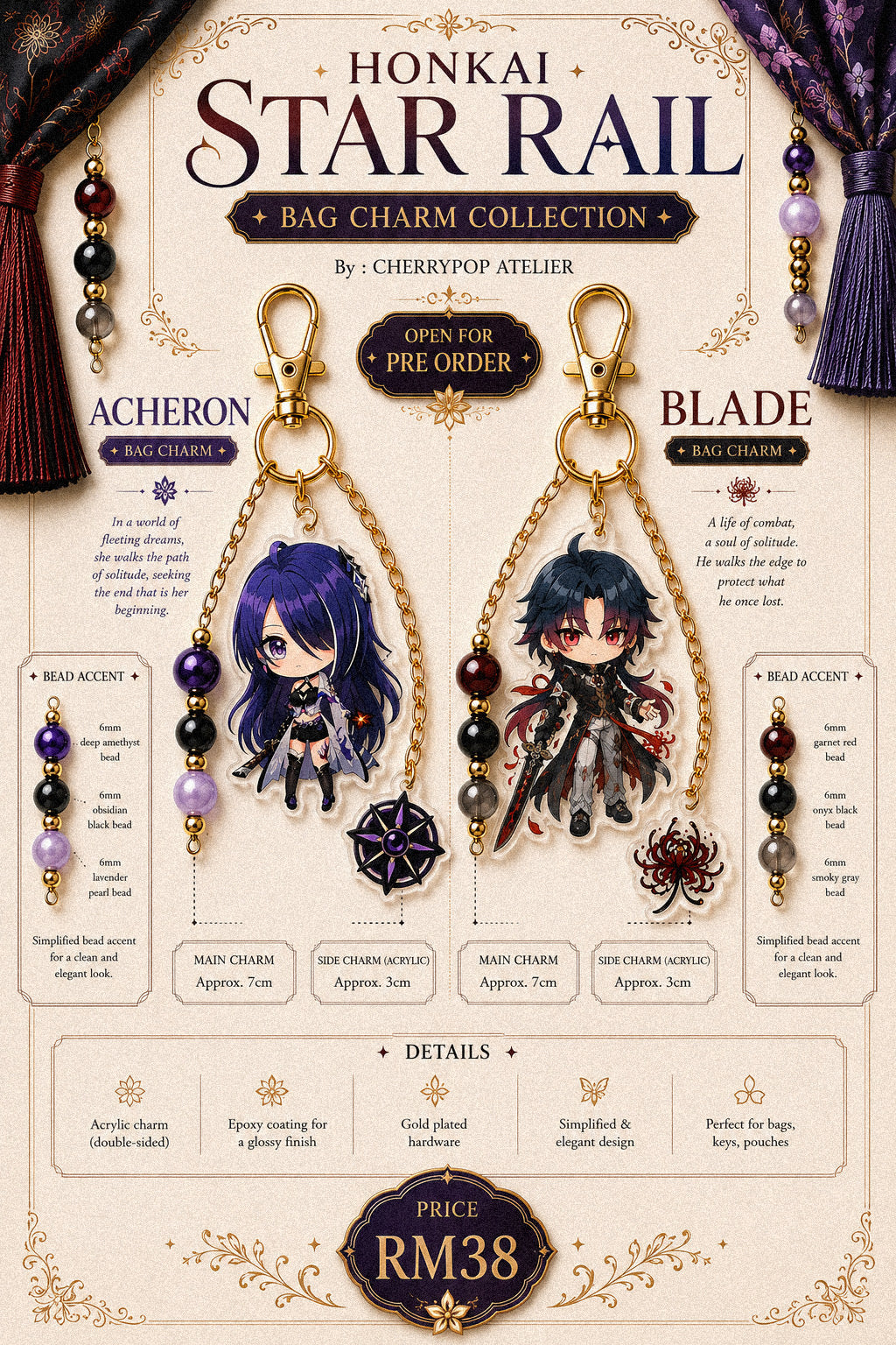 Honkai Star Rail Bag Charm • Limited Drop