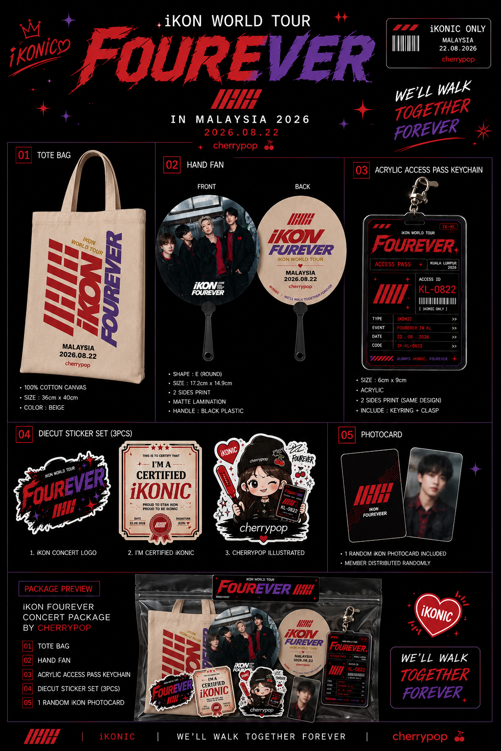 iKON FOUREVER Concert Set